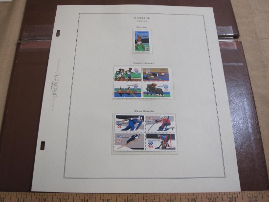 Completed official Scott album page including 1979-80 Decathalon, Summer Olympics and Winter