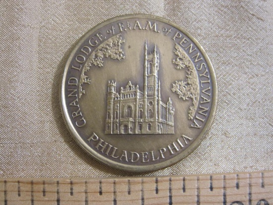 1976 Pennsylvania Masonic commemorative bronze medal for U.S. Bicentennial