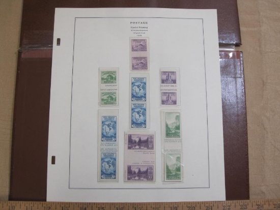 Completed official Scott album page including 1935 Special Printing (Unwatermarked, ungummed); see