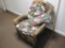Heavy Duty Woven Cane Chair with cushions, very clean