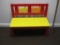 Child's Bench, 29 wide, 12.5inches at seat, 24.5 inches at tallest point, 12 inches wide