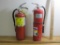 Lot of two ABC fire extinguishers, AS-IS