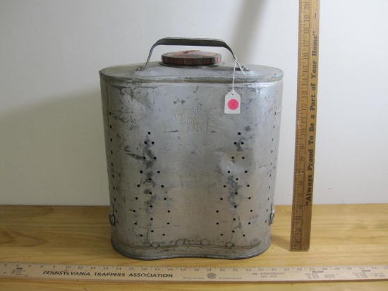 Vintage Aluminum Fire Fighter's Backpack tank, Indian Brand, made by DB Smith and Company