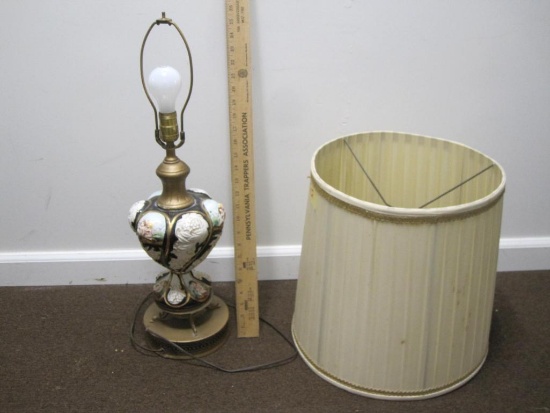 Antique Ornate Lamp with Shade