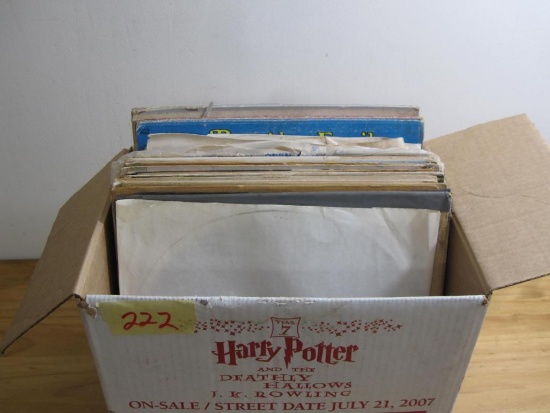 Box Lot of 25+ records incl John Denver, Pitney, Go Go's, Partridge Family and more