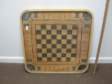 Vintage wooden multi-game board