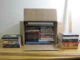 Box lot of 20+ books including Pride, Prejudice & Zombies, Chronicles of Narnia complete set, Seven