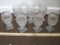 7 cut glass water goblets