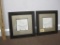 Two framed home decor pictures, 12.5