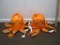 Two floating pool soft Octopus Toys