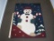 Snowman area rug, approx 3 ft by 4.5ft
