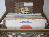 Lot of 25+ vinyl records including Eagles, Billy Bragg, Streisand, Joan Jett, West Side Story and