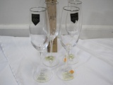 Set of 4 Lenox Champagne flutes, approx 9.5