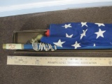 USA 48 Star Flag New in Box with Flagpole