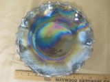 Carnival Glass Dish, 10 inches in diameter