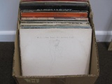 Lot of approximately TWO DOZEN vinyl records including Jethro Tull, Moody Blues, Judy Collins and