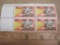 Block of 4 50th Anniversary of of Talking Pictures 13 cent US postage stamps, #1727