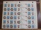 TWO full sheets of 1986 American Lung Association Christmas Seals and Gift Tags
