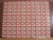 Full sheet of 100 1947 US Christmas Seal postage stamps, see pictures for condition