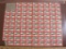 Full sheet of 56 1978 American Lung Association US Christmas Seals, see pictures for condition