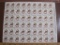 Full sheet of 54 1981 American Lung Association US Christmas seals; see pictures for condition