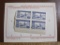Four hinged 1945 Spain charity stamps, depicting a rural mail carrier, sold for the benefit of the