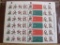 TWO full sheets of 1982 American Lung Association US Christmas seals & gift tags; see pictures for