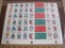 THREE sheets of 1984 American Lung Association US Christmas seals & gift tags; see pictures for