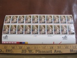 Block of 20 1982 20 cent Christmas Madonna & Child US postage stamps, Scott # 2026