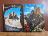 Two small (3 in. by 4 in.) souvenir photo booklets of Dolomitiche, Italian Alps