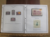 Official Scott Album page of 4 hinged 1937 