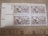 Block of 4 1958 Lincoln-Douglas Debates 4 cent US postage stamps, #1115
