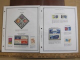 TWO Completed official Scott album pages featuring uncancelled mounted blocks including US mineral