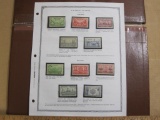 Completed official Scott album page including 1936-37 Amery Series and Navy Series of US postage