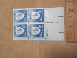 Block of 4 1960 SEATO 4 cent US postage stamps, #1151