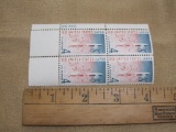 Block of 4 1960 United States/Japan Treaty 4 cent US postage stamps, #1158