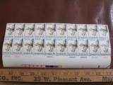 One block of 20 1979 15 cent Seeing Eye Dog US postage stamps, Scott # 1787