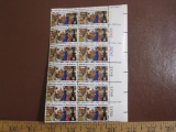 Block of 12 1972 100th Anniversary of Mail Order 8 cent US postage stamps, #1468