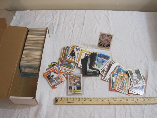 Lot of MLB Baseball Cards from Various Brands, 1980s-1990s, 2 lbs 13 oz