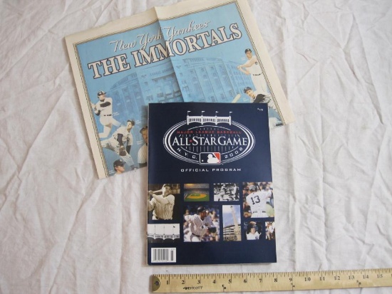 Major League Baseball All-Star Game 2008 Official Program with New York Post The Immortals Insert, 1