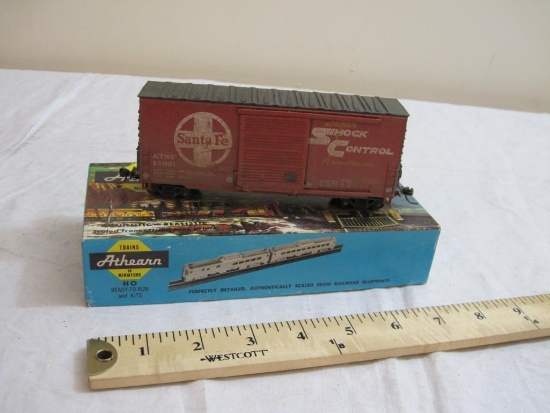 Athearn ATSF Santa Fe Super Shock Control Box Car, HO Scale, improved parts and couplers, 6 oz