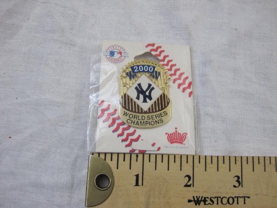 New York Yankees 2000 World Series Champions Licensed Collectors Pin, 1 oz