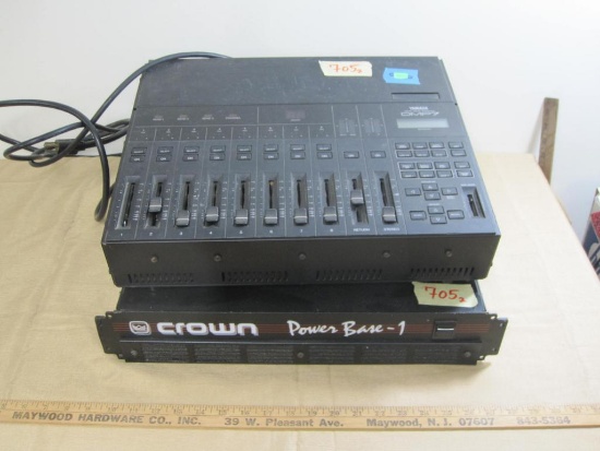 Lot includes Crown Power Base-1 unit AND Yamaha Digital Mixig Processor DMP-7 unit