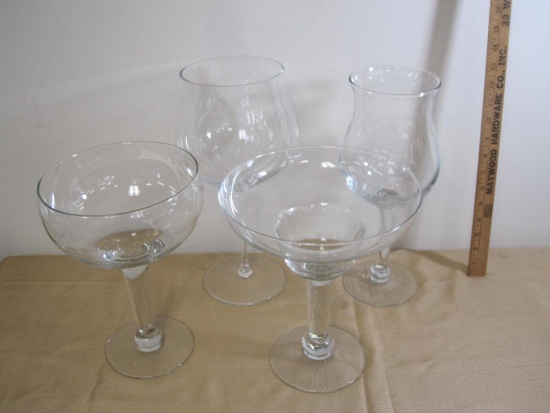 Set of four large display glasses