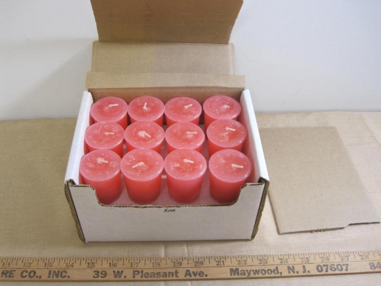 Full box of small Rose scented Strictly Vermont candles