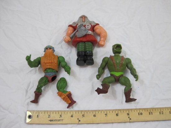 Lot of He-Man Masters of the Universe Action Figures, Mattel 1981-2, AS IS, 9 oz