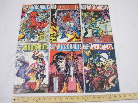 Six The Micronauts Comic Books #48-53, December 1982-July 1983, Marvel Comics Group, comics have