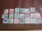 Lot of more than ONE DOZEN 1950s Korean Postage Stamps, some cancelled
