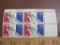 Block of 4 1974 18 cent Statue of Liberty US airmail stamps, Scott # C87