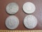Four Liberty Head V Nickels: 1 1898 and 3 1899